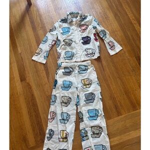 Sea New York Cup Print Pajama Set - Multicolor